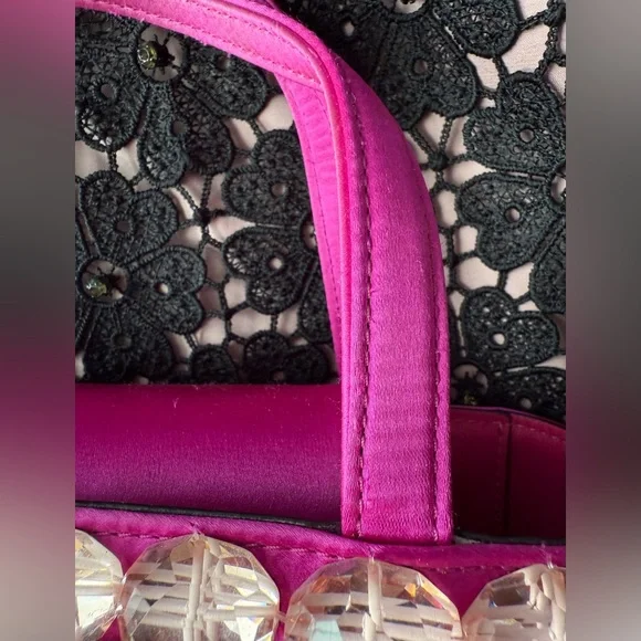 Kate Spade Sam Icon Candy Beaded Satin Small Tote Bag - Picture 9 of 16